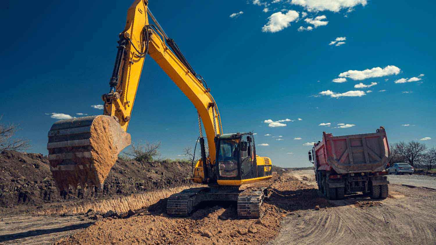 excavator-doing-earthwork